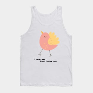 bird walking Tank Top